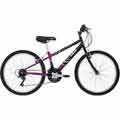 Bicicleta Max 24 Aro 24 21 Velocidades Preta / Rosa - Caloi - cod. 2200459