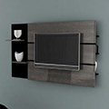 Painel Decorativo Decor com Suporte Embutido p / TV de 40 &acute; a 52 &acute; Cili&eacute;gio / Preto - Multivis&atilde;o - cod. 2206429