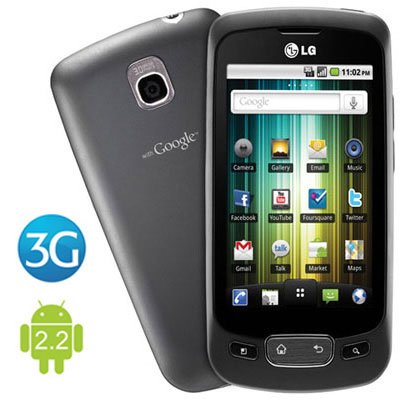 Smartphone LG One Optimus P500 com Android 2.2