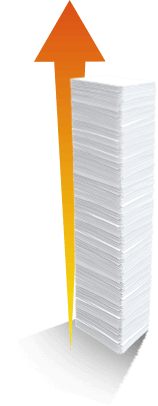 Maior quantidade de impressão por papel