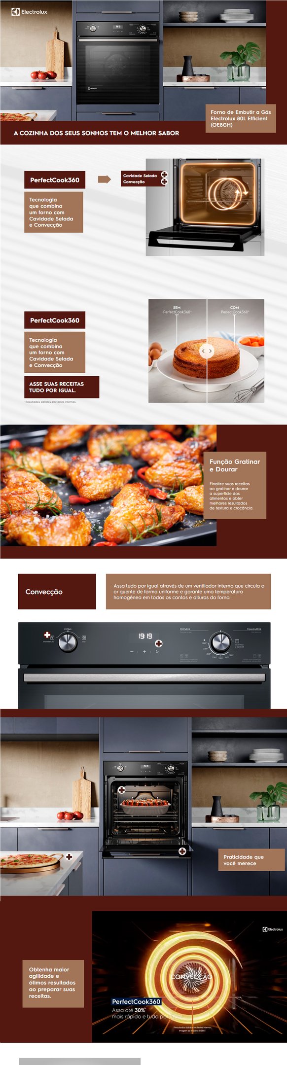 Conteúdo informativo Forno Elétrico Electrolux OE8GH