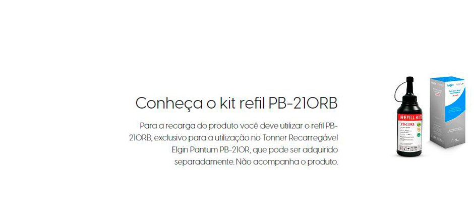 Conteúdo informativo Refil Elgin PB210R 